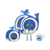 Bamboo fiber kids set whale shape