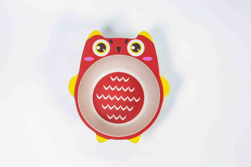 5.75'' owl shaped bamboo bowl 