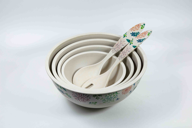 8''/9''/10''/12'' Bamboo Mixing Round Bowl