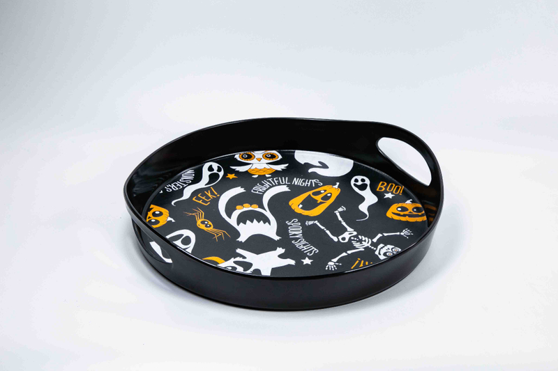 13'' Round Tray with Handle 