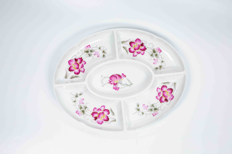 11''5-section Oval Plate
