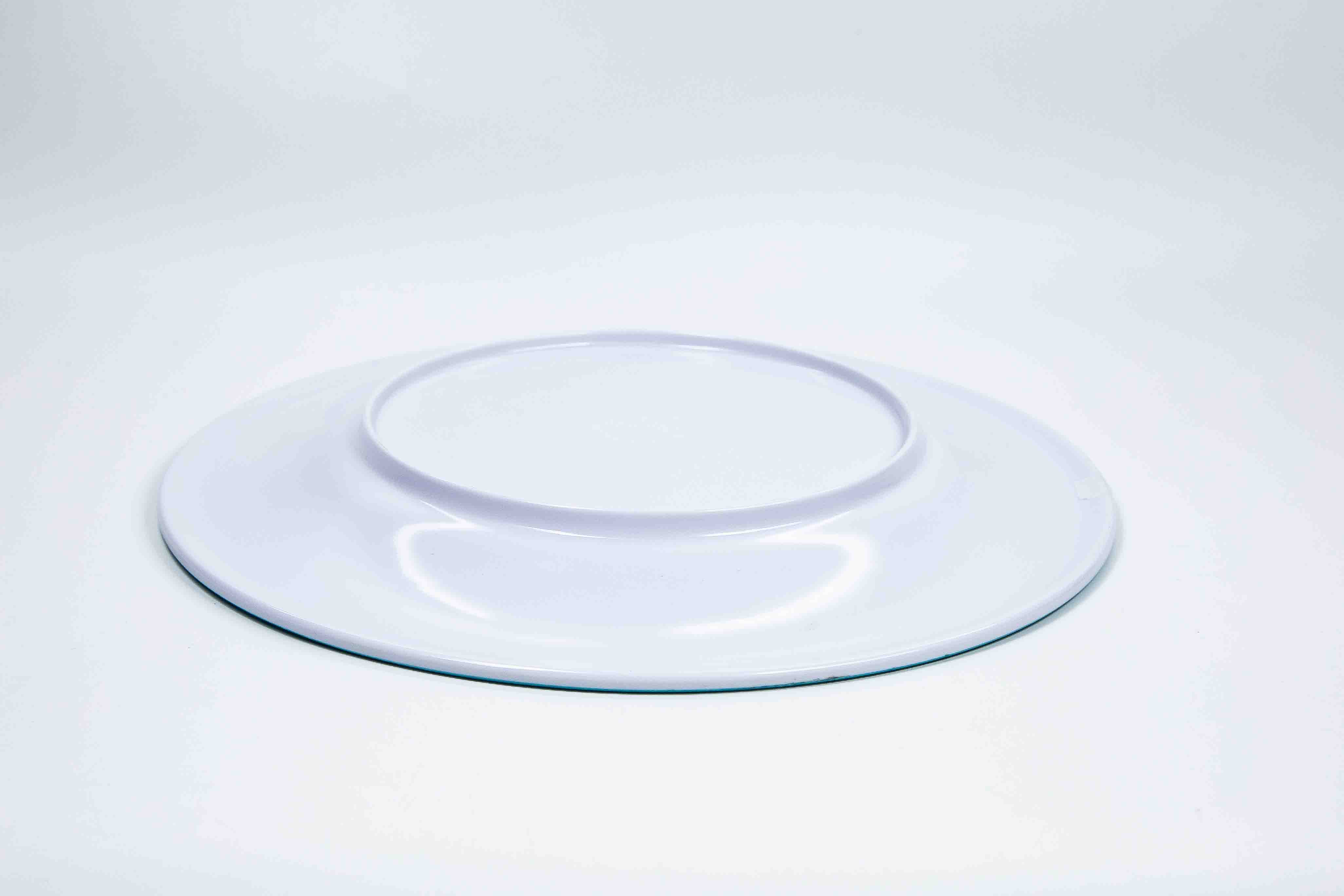 10.5'' Stripe Edge Round Plate 