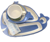 Bamboo fiber kids set set of 5 whale shape