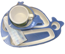 Bamboo fiber kids set set of 5 whale shape