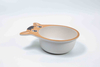 6'' cow shaped bamboo bowl 