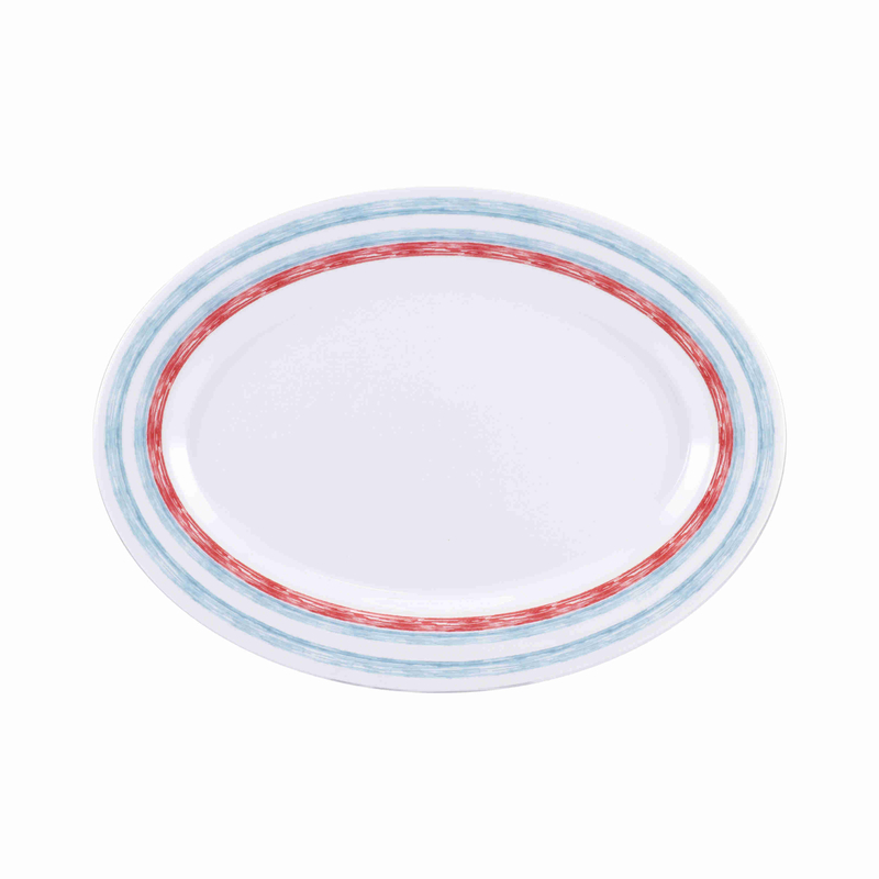 12'' oval plate