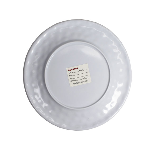 8" round wavy plate